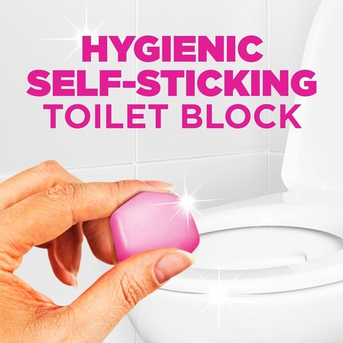Hygiene Fresh Aufkleber selbstklebend Toilettenblock, Blumen, Packung 1 x 4 Sticker - Bild 2 von 9
