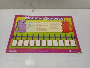 Mcgraw Hill Wright Group Everyday Mathematics Monster Squeeze & Cover All Board | Ebay