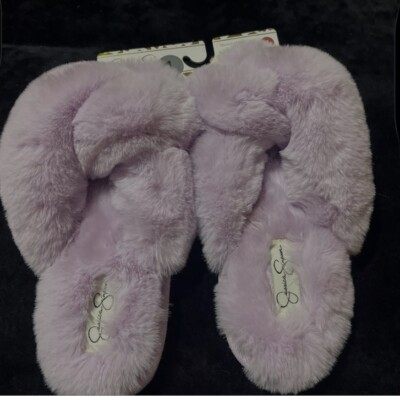 #ad jessica simpson slippers size 7 purple plush $9.60