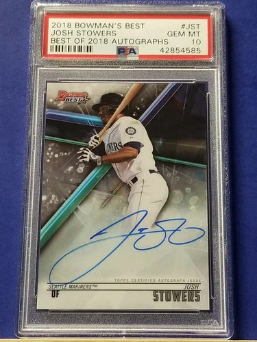 Josh Stowers - 2018 Bowman's Best Best of 2018 Autograph   PSA 10  
