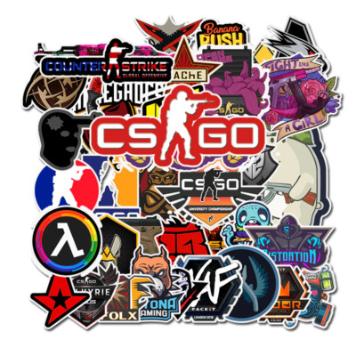 CS GO Assorted Skateboard Stickers Lot Of 50 Pieces