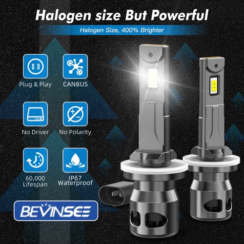 Bevinsee Z26 880 881 893 894 LED Fog Light Bulbs Canbus 6000K Bright 12000LM 70W - Picture 9 of 11