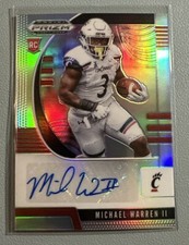 MICHAEL WARREN II 2020 Panini Prizm Draft Picks Rookie Autograph Silver RC