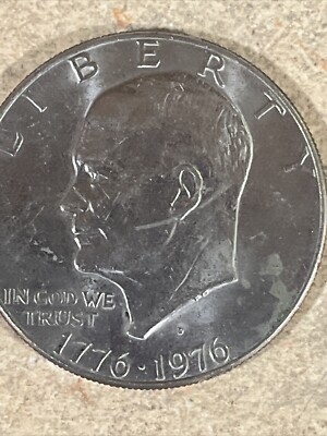 1776-1976 (D) Eisenhower Liberty Bell Moon One Dollar US