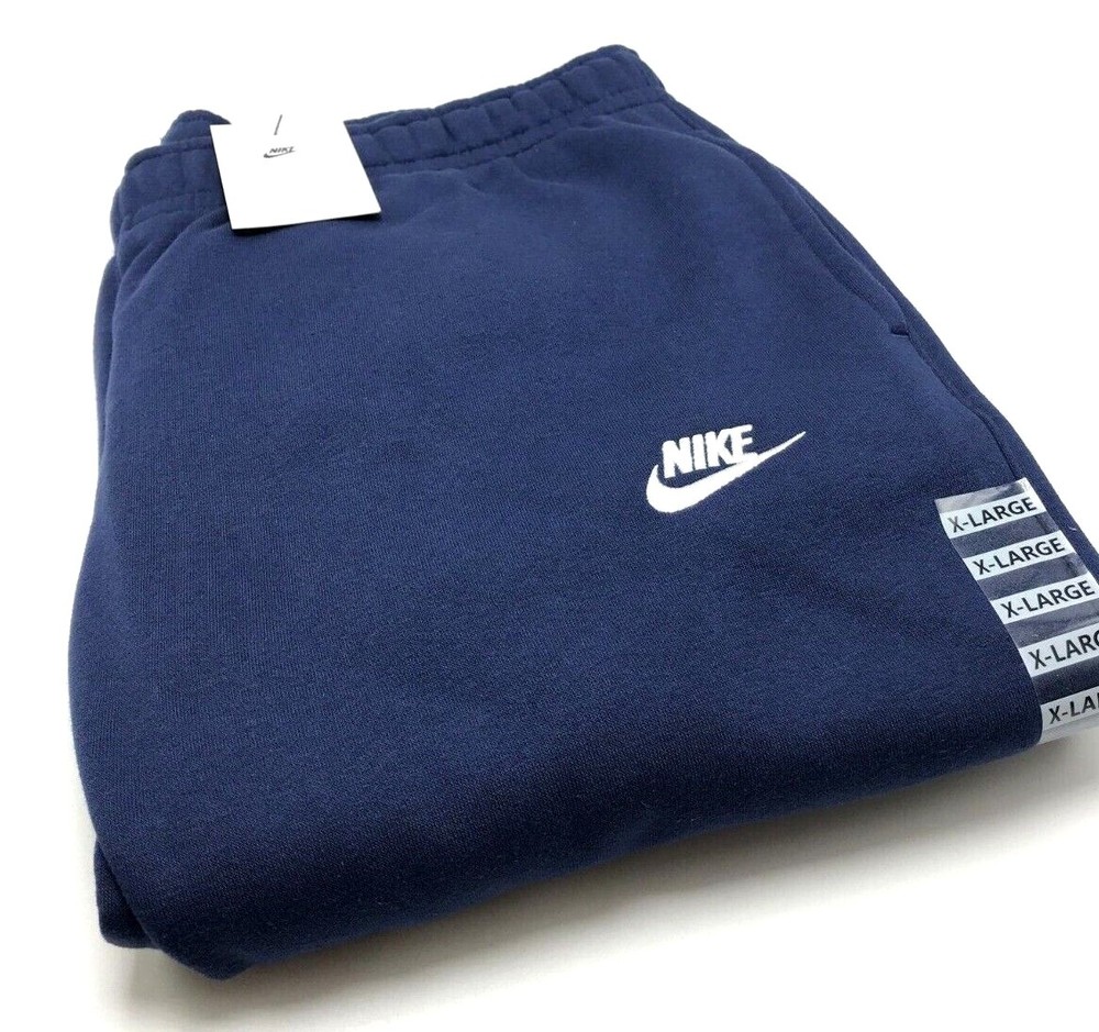 Nike Mens Club Fleece Joggers M Navy Comfortable Casual Trainers S1029  