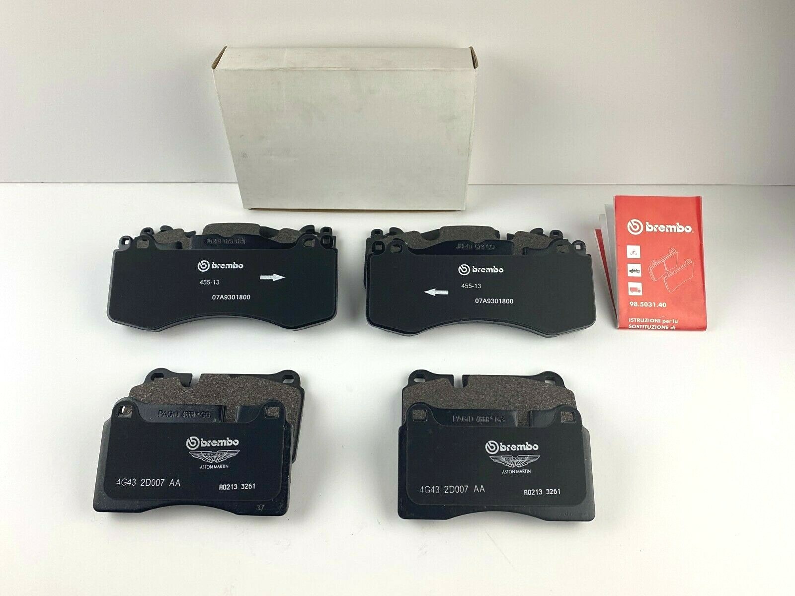 🚚Aston Martin Vantage S Front & Rear Brake Pads - Genuine