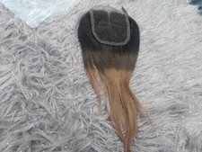 12INCH BRAZILIAN VIRGIN HUMAN HAIR LACE CLOSURE COLOUR 1b /4/30 Ombre STRAIGHT