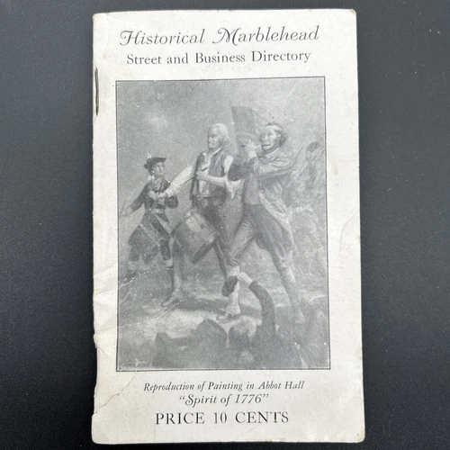 Historical Marblehead Street And Business Directory 1930’s? Map Photos Mass