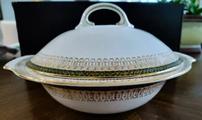 Royal Grafton Majestic Green Round Covered Vegetable Tureen/ Serving Bowl-Ex