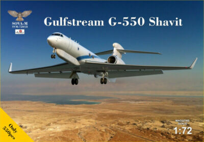 Sova Model SM72018 Gulfstream G-550 Savit Scale Model kit, Length 408 mm, 1/72