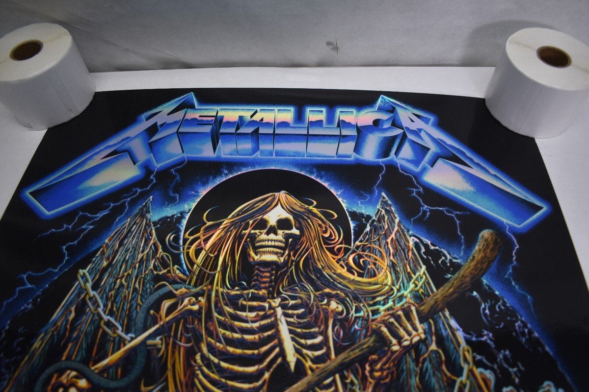 Metallica Miles Tsang Creeping Death Poster Ride Lightning 40th