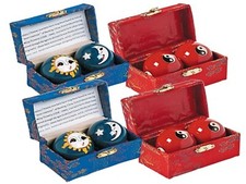 CHINESE HEALTH STRESS RELIEF BAODING BALLS RELAXATION THERAPY 4 SETS, 8 BALLS