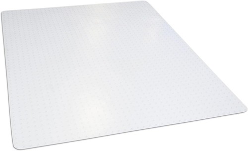 Office Chair Mat for Low Pile Carpet, 46" x 60", Clear