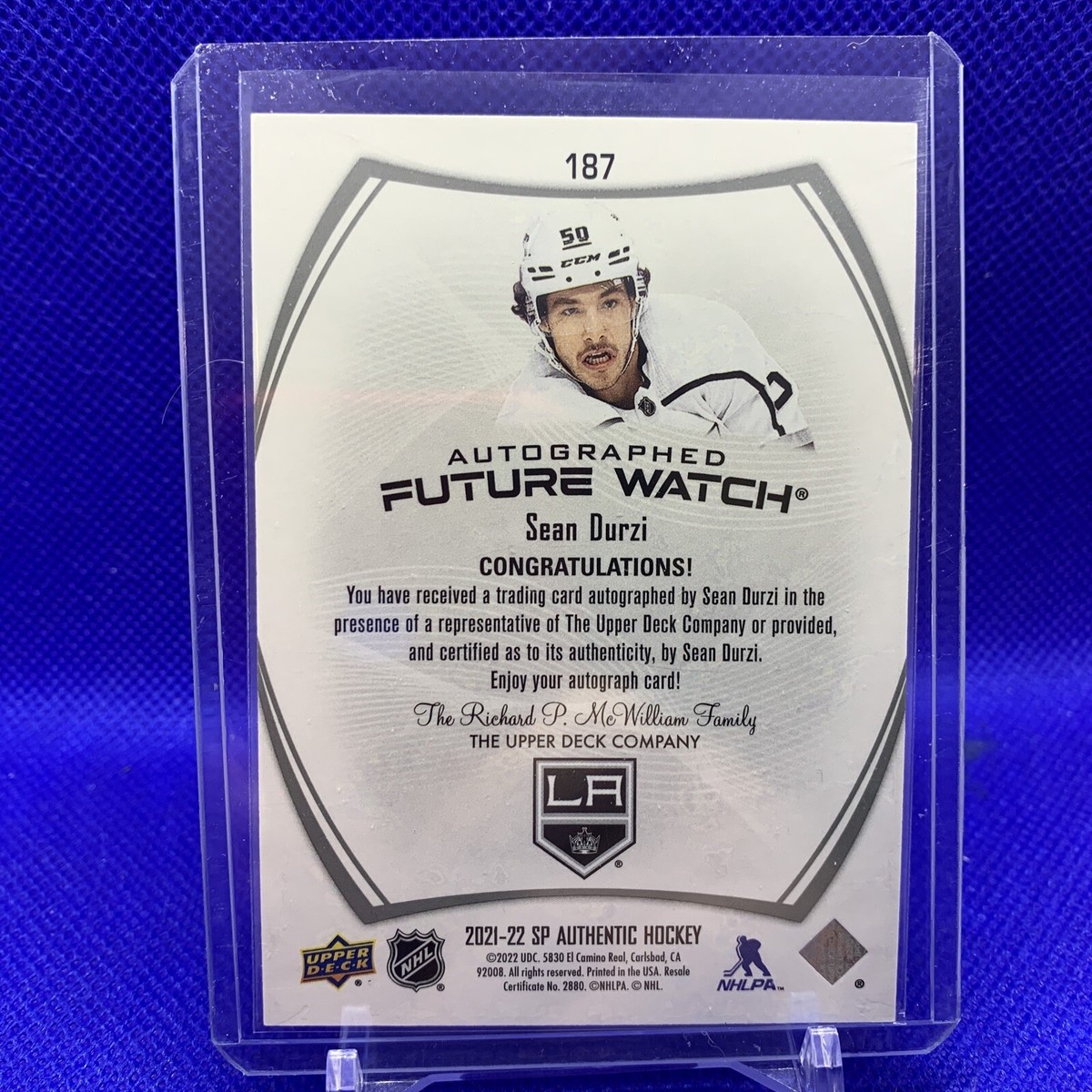 2021-22 SP Authentic Future Watch Auto /999 Sean Durzy #187 | eBay