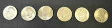 71 72 74 75 76 77 78 Eisenhower $1.00  Coins,  Coin Collection, One Each