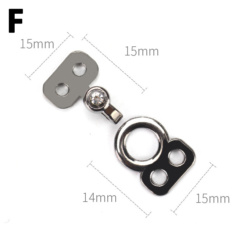 Metal Invisible Buttons Clips Overalls Buckle Stealth Hook Sewing