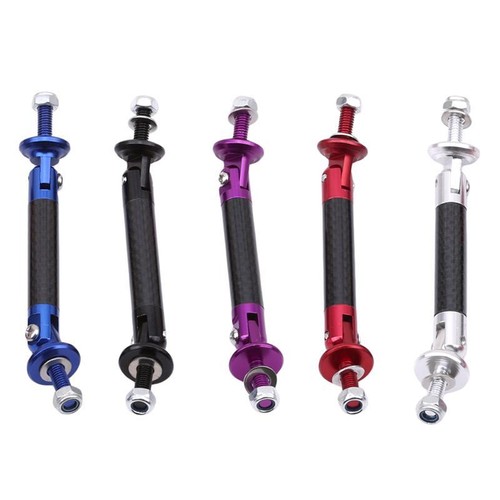 Retractable Rod Support Bars Front Rear Bumper Carbon Spoiler 2pcs Lip Splitter - Picture 2 of 17
