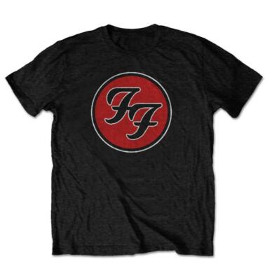 Foo Fighters FF Logo Black T-Shirt NEW OFFICIAL | eBay
