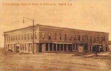Redfield South Dakota Artesian Building Street View OLD PHOTO