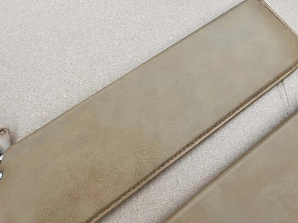 71-95 Chevrolet G-Series Van Driver Passenger OE Vinyl Sun Visors TAN - Image 3 of 4