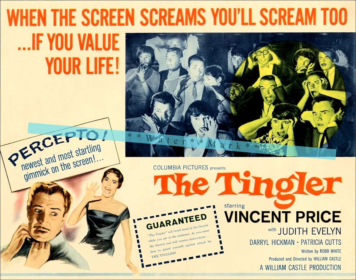 The Tingler 1959 Horror Movie Vintage Poster Print Retro Style Film
