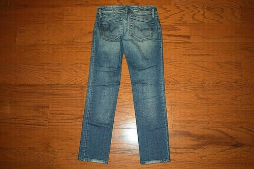 DIESEL -'MATIC' SLIM STRAIGHT Low Rise Stretch Blue Jeans Juniors Size 26 - L 30 - Picture 3 of 9