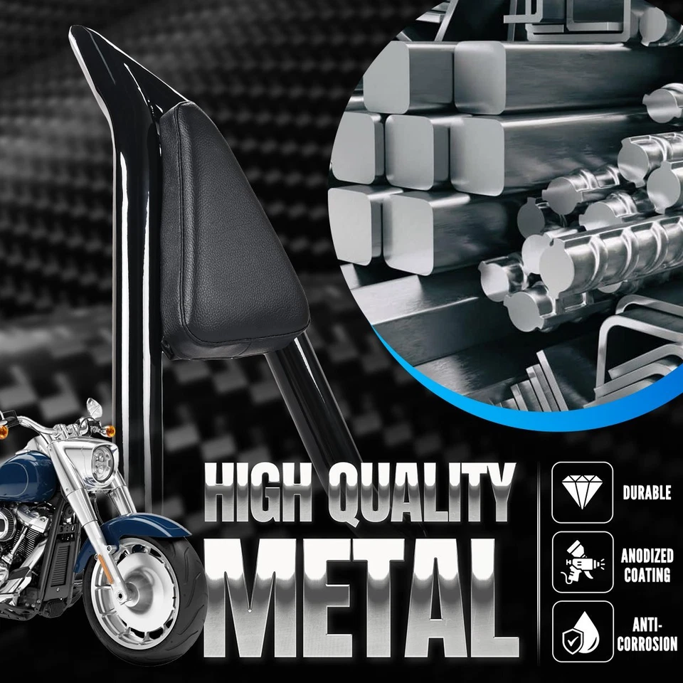 Detachable Sissy Bar Passenger Backrest w/ Pad Fit For Harley FatBoy Breakout DP - Изображение 3 из 4