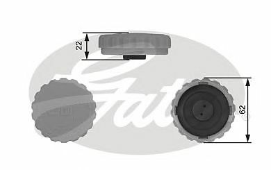 GATES RADIATOR CAP for VAUXHALL CORSA Mk I 1.2 i 16V 1998-2000 - Picture 2 of 8