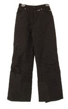 Slalom Women's Small Ski Snowboard Pants Black Nylon Snowmobile