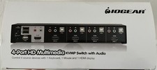 IOGEAR GCS1794 4-Port HD Multimedia KVMP Switch with Audio Barely Used