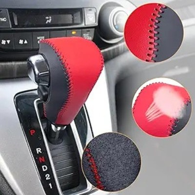 Compatible with DIY Genuine Leather Gear Shift Knob Cover Int Color: 2012-2014