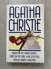 Agatha Christie 4 Mystery Stories Complete & Unabridged Poirot Hardback 1991 DJ