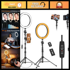 10" Ring Light with 55" Adjustable Tripod Stand  Phone Holder - Perfect for Sel