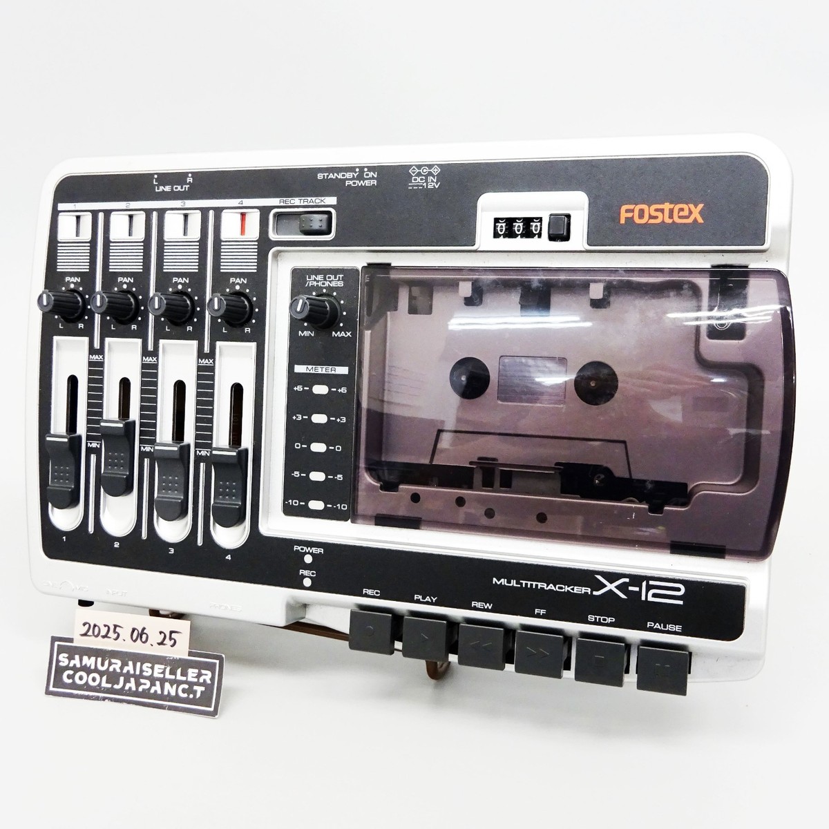 Fostex X-12 Multitracker Cassette Tape Recorder 100V Power