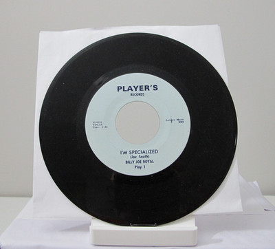 45 RECORD - BILLY JOE ROYAL - I'M SPECIALIZED