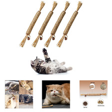 Natural Silvervine Sticks for Cats, Chew Toys for Kittens, Teeth Cleaning