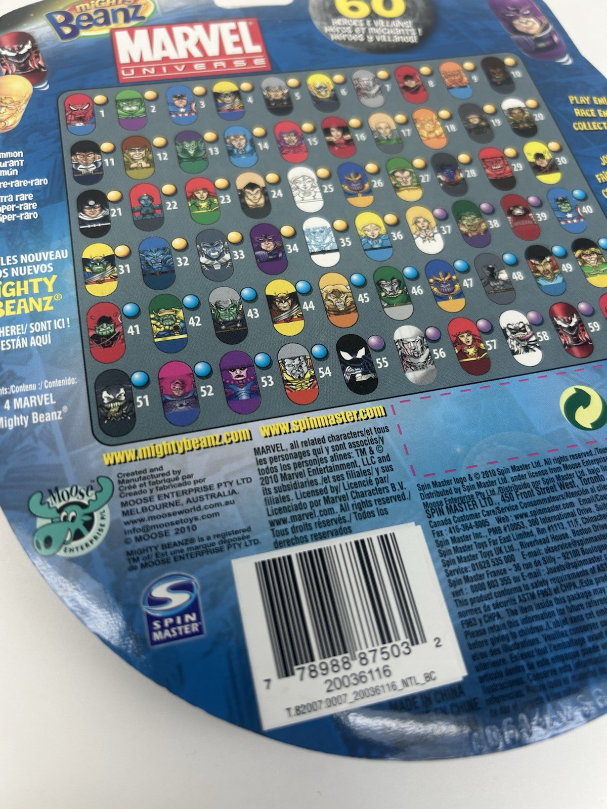 Mighty Beanz Marvel Universe HULK-ELEKTRA-INVISIBLE WOMAN-Series 1-2010 (NEW)