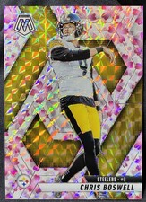 2025 Mosaic NFL #57 CHRIS BOSWELL /20 Choice Cherry Blossom SP PRIZM Steelers NM