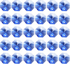 K9 Crystal Octagon Beads 2 Holes Pendants, 60 Pack 14mm Chandelier Prisms Parts