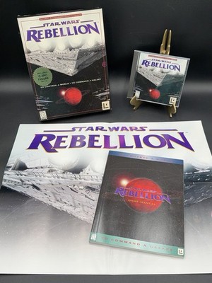 Star Wars: Rebellion (PC, 1998, Big Box) CIB Complete w/ 176pg Manual & Poster