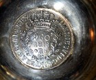 960 reis 1818R Rio de Janeiro Brazil, wine Tastevin, Sommelier cup, very nice — photo 4
