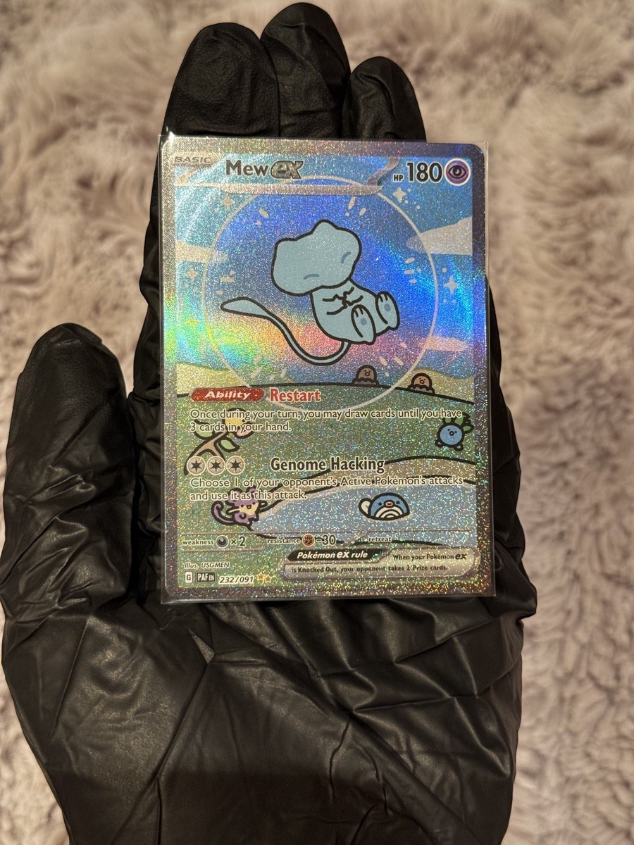 Pokémon TCG Bubble Mew EX 232/091 Ungraded Raw Gem Mint w/ CUSTOM