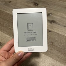 Kobo Mini Ereader E Reader N705 White Working Condition 5 In Inches