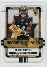 2022 Panini Contenders Rookie of the Year Emerald George Pickens #ROY-GPI 11qd
