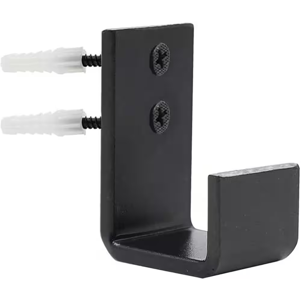 J-Shape Sliding Barn Door Hardware Kit with Floor and Wall Guides