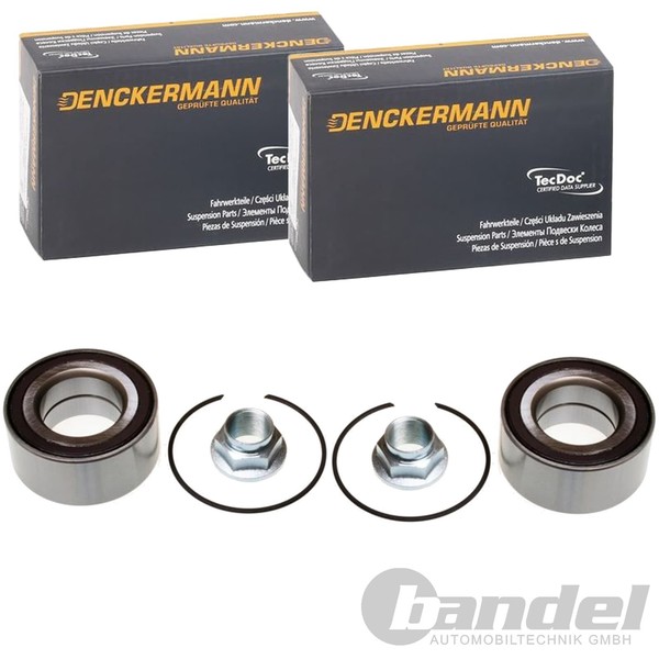 2X Denckermann RADLAGER-SATZ Mit ABS-RING Passend FüR Land Rover Freelander MG M-image