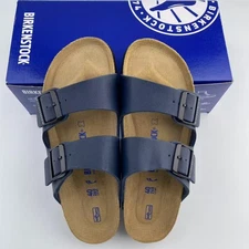 Birkenstock Arizona Blue Birko-Flor Soft Footbed Men's Women's Sandals EU 37-45