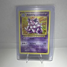 Pokémon Nidoking 45/108 Evolutions Reverse Holo Rare 150 HP Rumble Tail Swing