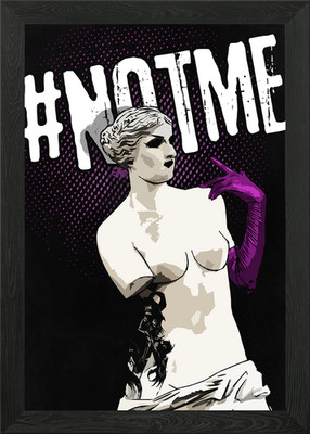 Not Me Women Rights Framed Wall Art Poster Canvas Print Picture