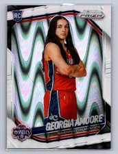 Georgia Amoore 2025 Panini Prizm WNBA White Seismic Prizm RC #103 Mystics 